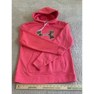 Under Armour | Camo Logo Hoodie Sweater | Pink | Medium.EUC